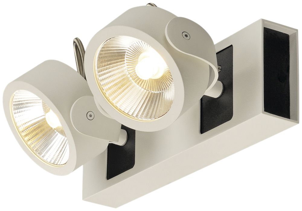 LED-Decken-/Wandleuchte SLV KALU 2, 34W 3000K dimmbar 60° IP20 weiss/schwarz