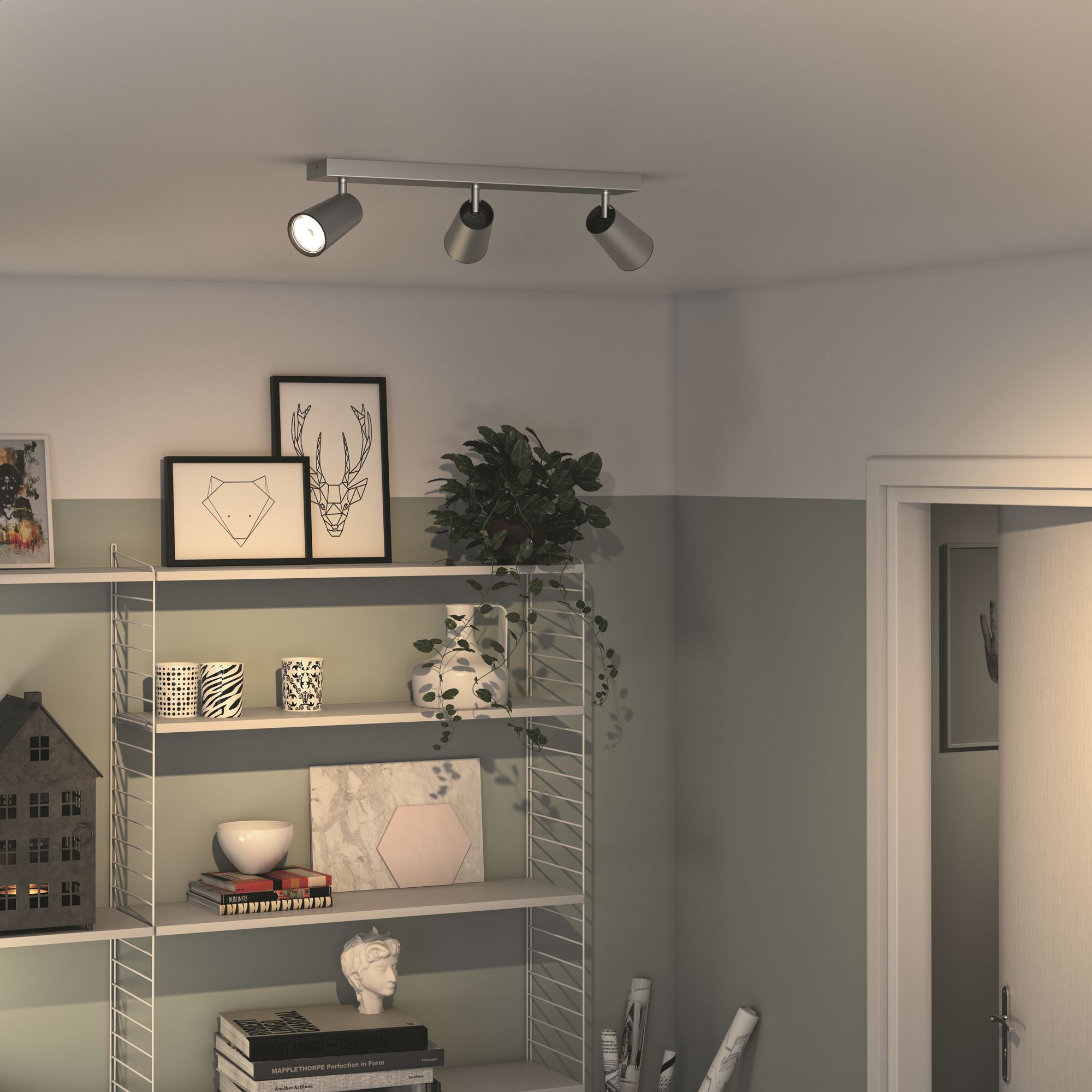 Deckenleuchte Philips myLiving PAISLEY, GU10 3×5.5W IP20, aluminium