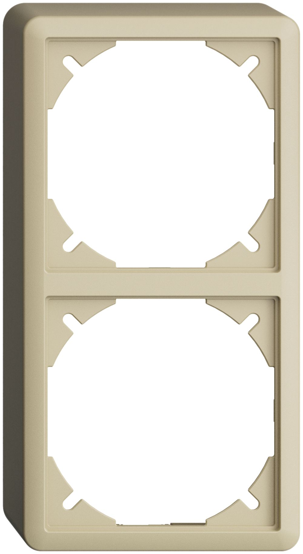 Cappa EDIZIOdue 39mm I-I vanille, per combinazione verticale/orizzontale