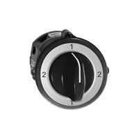 UP-Drehschalter FH 3/1P schwarz mit Drehgriff