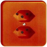 UP-Steckdose FH 2×T13 POMI orange