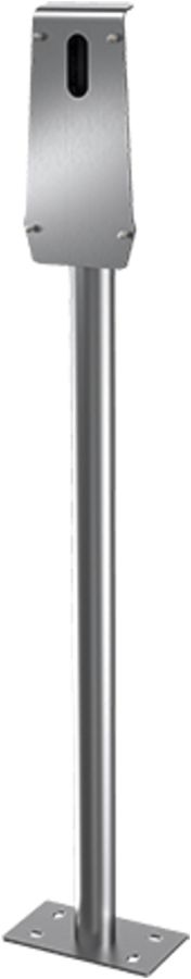 Edelstahlsäule Mennekes für 1×AMTRON® Compact Wallbox, 1280×168×89mm, 8kg