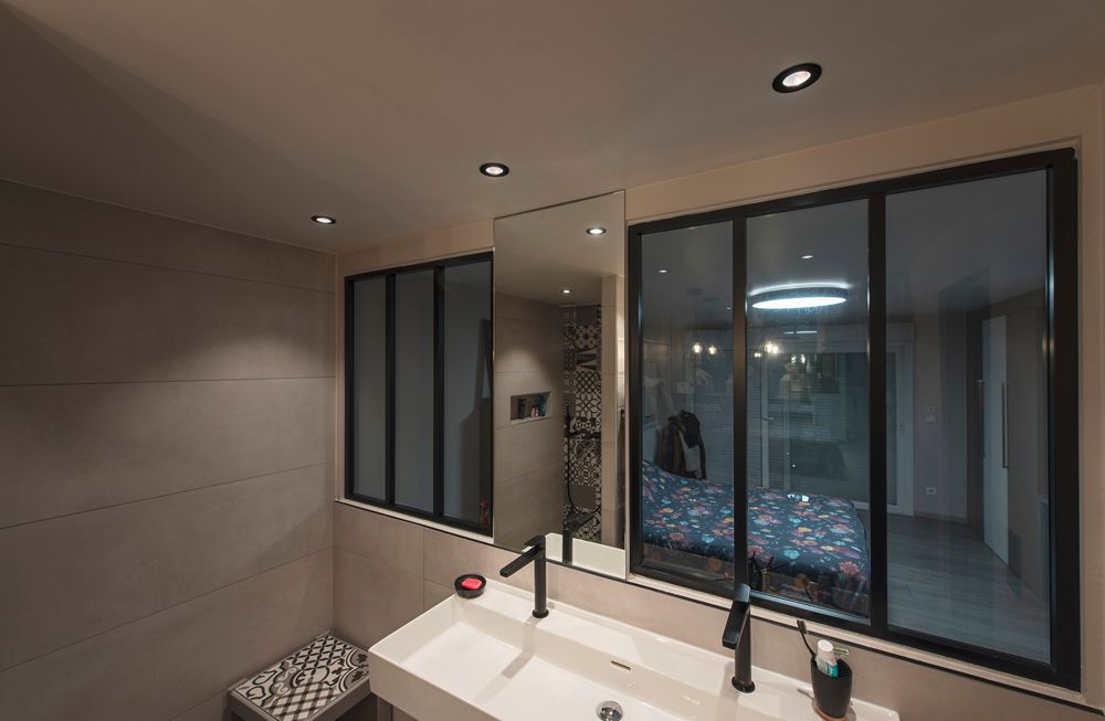 EB-LED-Deckenleuchte KAMUELA ECO 6.5W 3000K dimmbar 38° IP65 schwarz