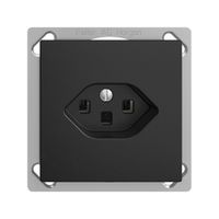 EB-Steckdose EDIZIOdue T23 16A schwarz, mit Steckklemmen