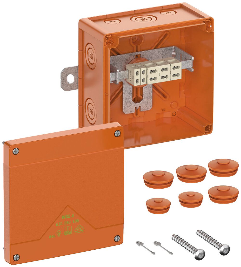 Scatola di derivazione AP Spelsberg WKE 4 Duo 5/3×6mm² E90 150×150×85mm IP66 ar
