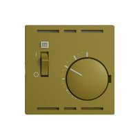 UP-Raumthermostat EDIZIOdue olive mit Schalter