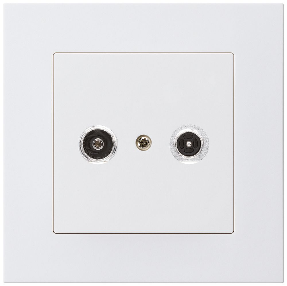 UP-Antennendose kallysto.pro R/TV 19dB 2GHz weiss