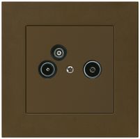 UP-Antennendose R/TV-Daten kallysto.pro 2GHz 11db braun