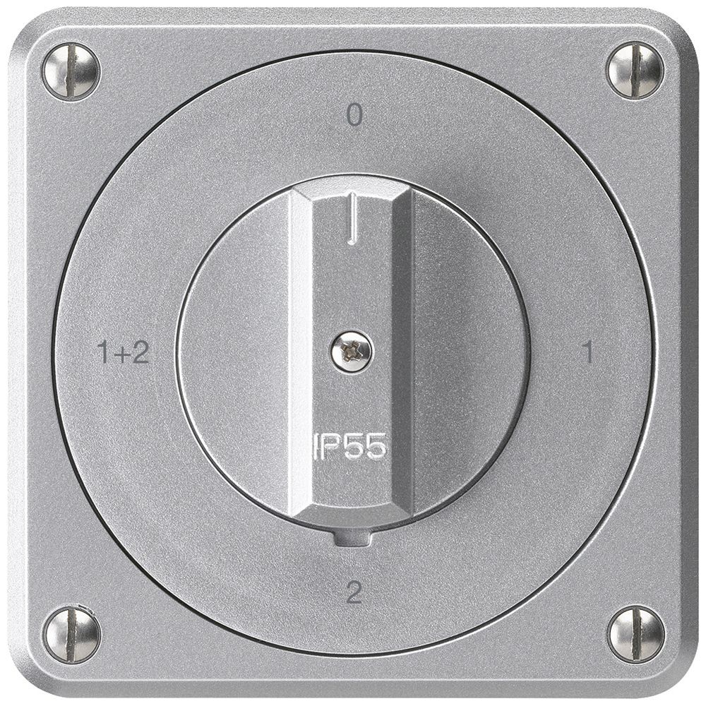 UP-Drehschalter robusto IP55 S1/1P aluminium für Kombination