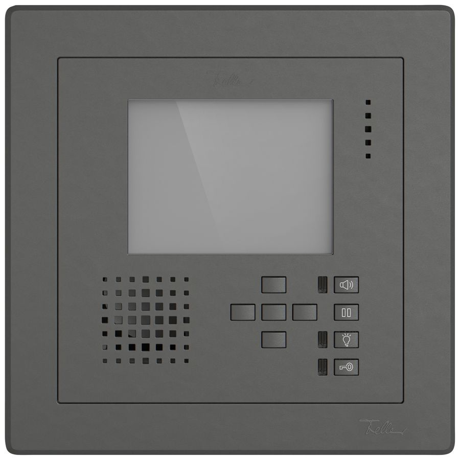 Poste mains-libres vidéo ENC EDIZIO.liv ouvre-porte fonctions commut.grf