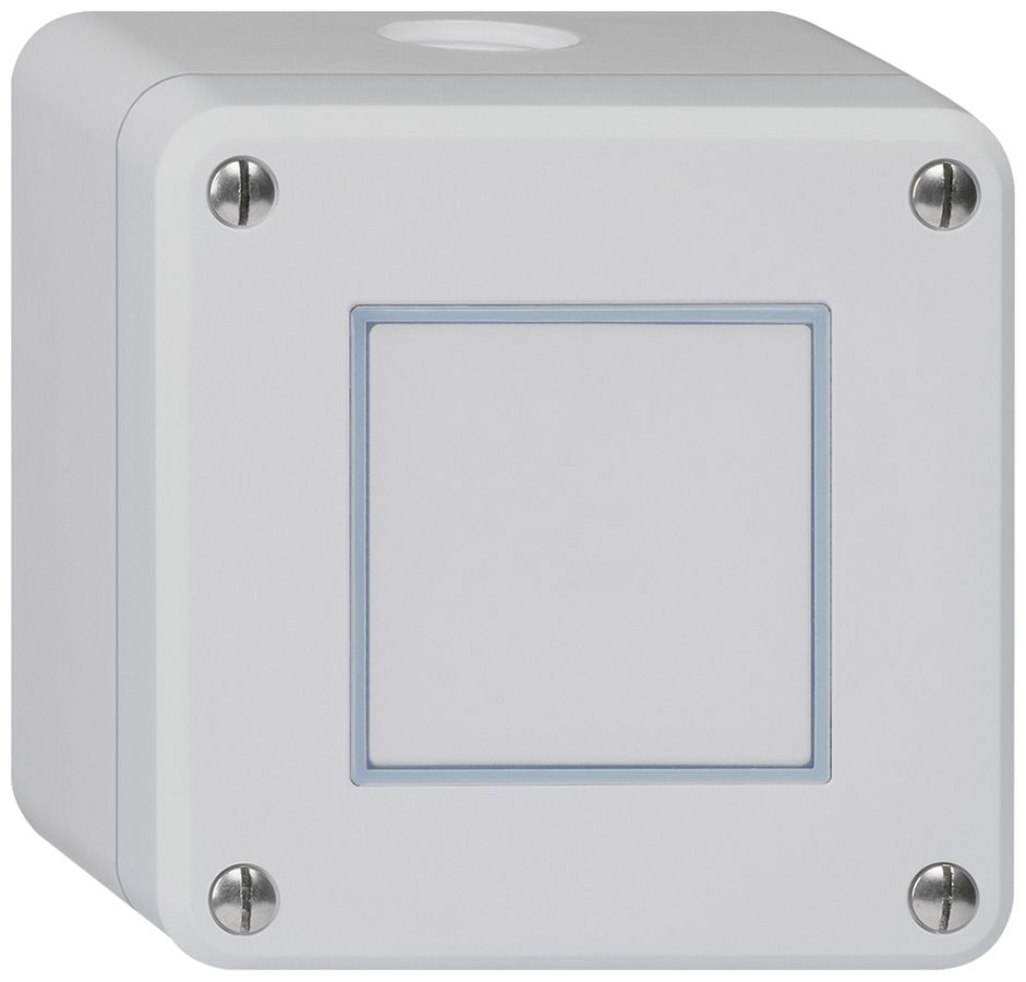 Contact à poussoir AP robusto IP55 2P gris