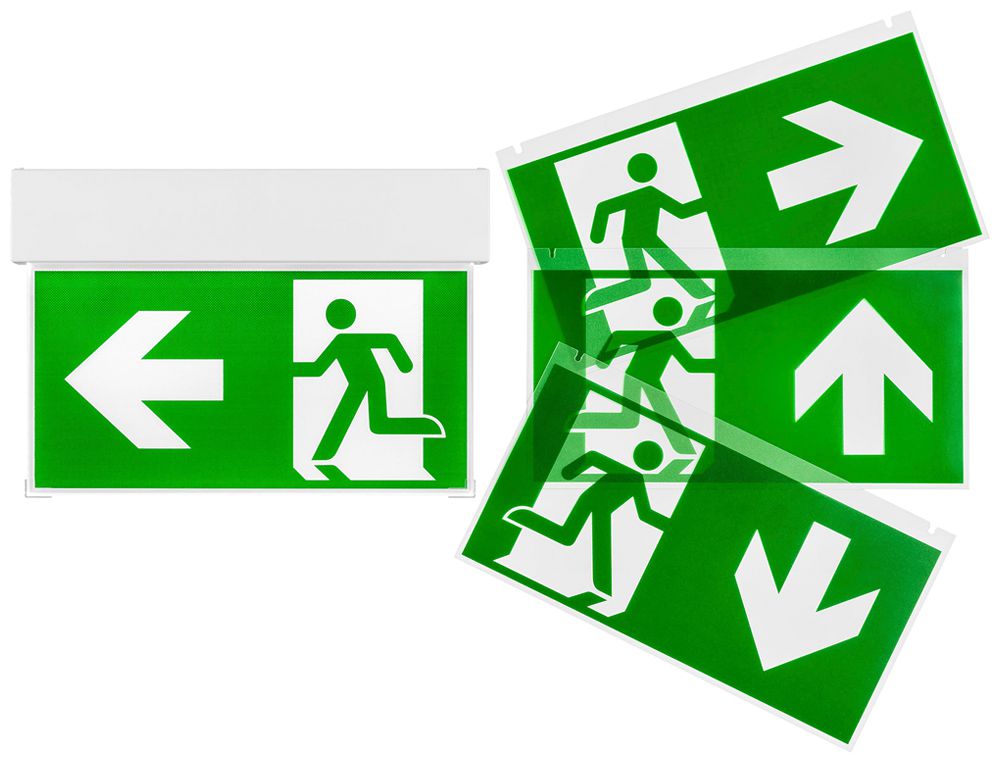 LED-Rettungszeichenleuchte Tridonic Exit ST IP40 4W bat 3h BS DS ST