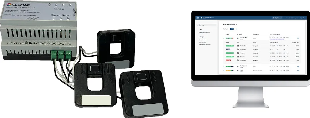 Lastmanagement CLEMAP 125A dyn. für Ladestationen