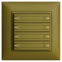 UP-KNX-Taster RGB EDUE FMI, 250mW, m.RGB-LED, m.Papier., 8×Taste, 1×Tastenb., ov