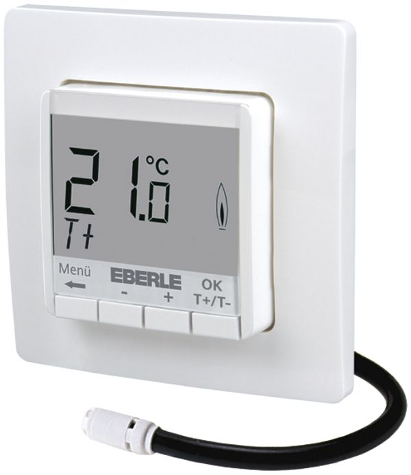 UP-Uhrenthermostat Eberle FITnp 3F, Display weiss, 230V 1S 10…40°C, ws