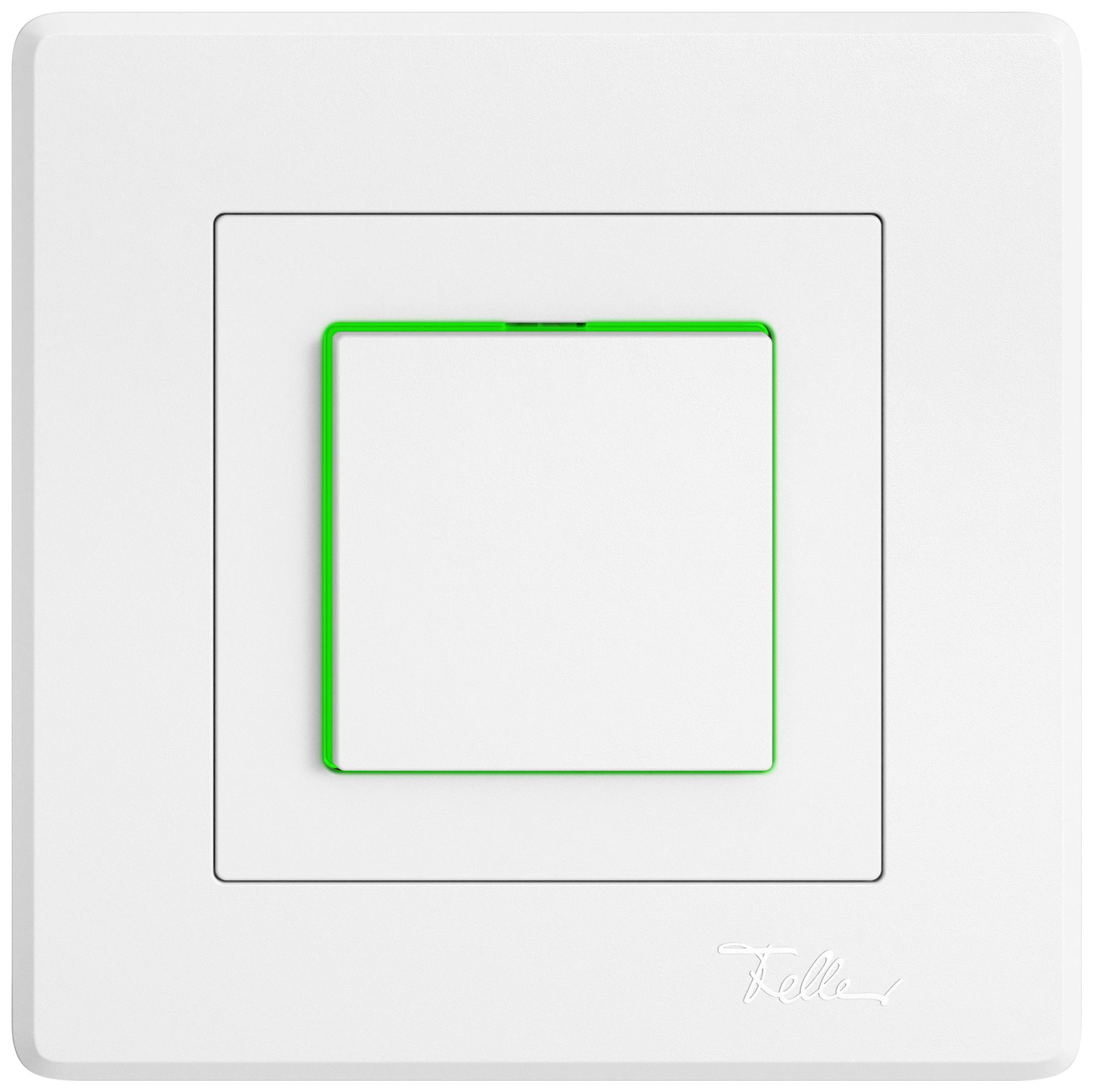 UP-Leuchtdruckschalter EDIZIO.liv SNAPFIX® 3/1L Seitenlinse KS grün ws