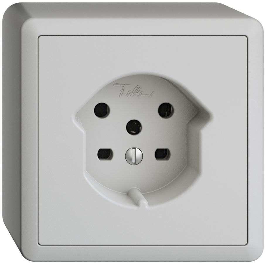 AP-Steckdose EDIZIOdue FX54 T15 hellgrau