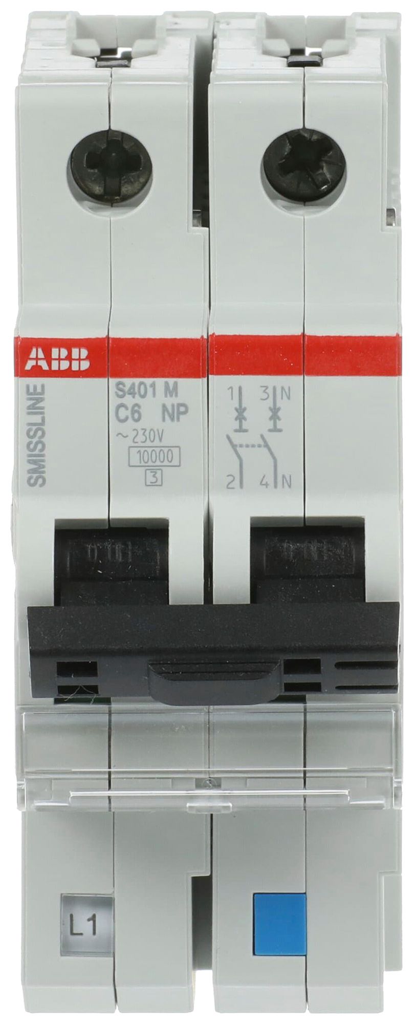 Leitungsschutzschalter SMISSLINE TP S 2×6A C 10kA NP