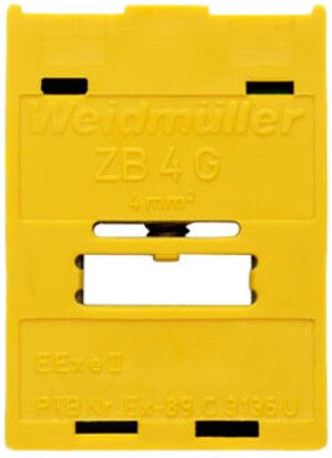Vite staffa Weidmüller ZB 4G GN/GE per barra collectrice, PA verde/giallo