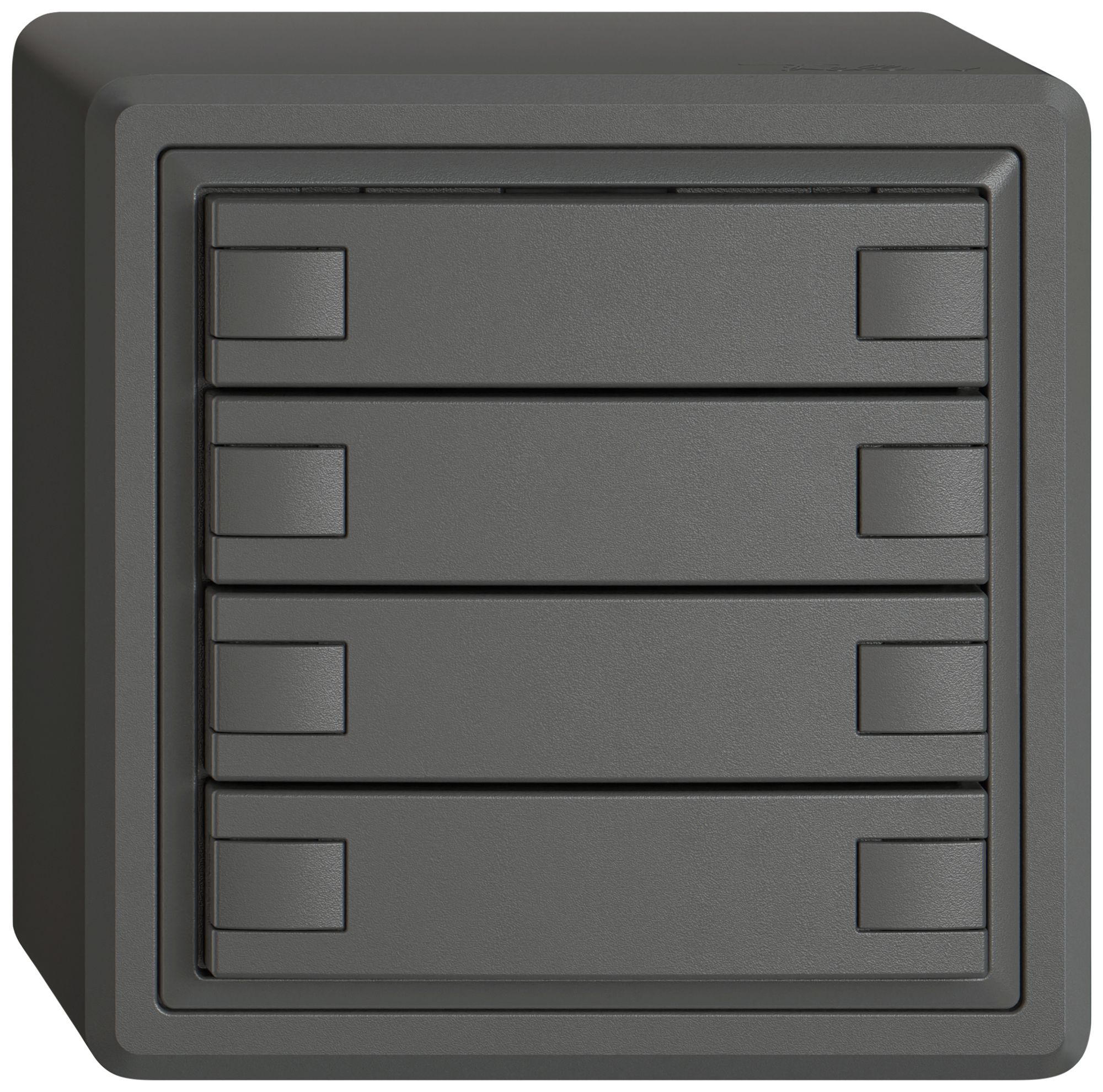 AP-Universaltaster EDIZIO.liv UNI SNAPFIX® o.LED 8× 1-Tbed.dgu