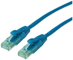 Cavo patch RJ45 ROLINE RM cat.6A U/UTP AWG26 TPE blu 0.3m