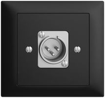 Prise INC XLR avec fiche EDIZIOdue noir