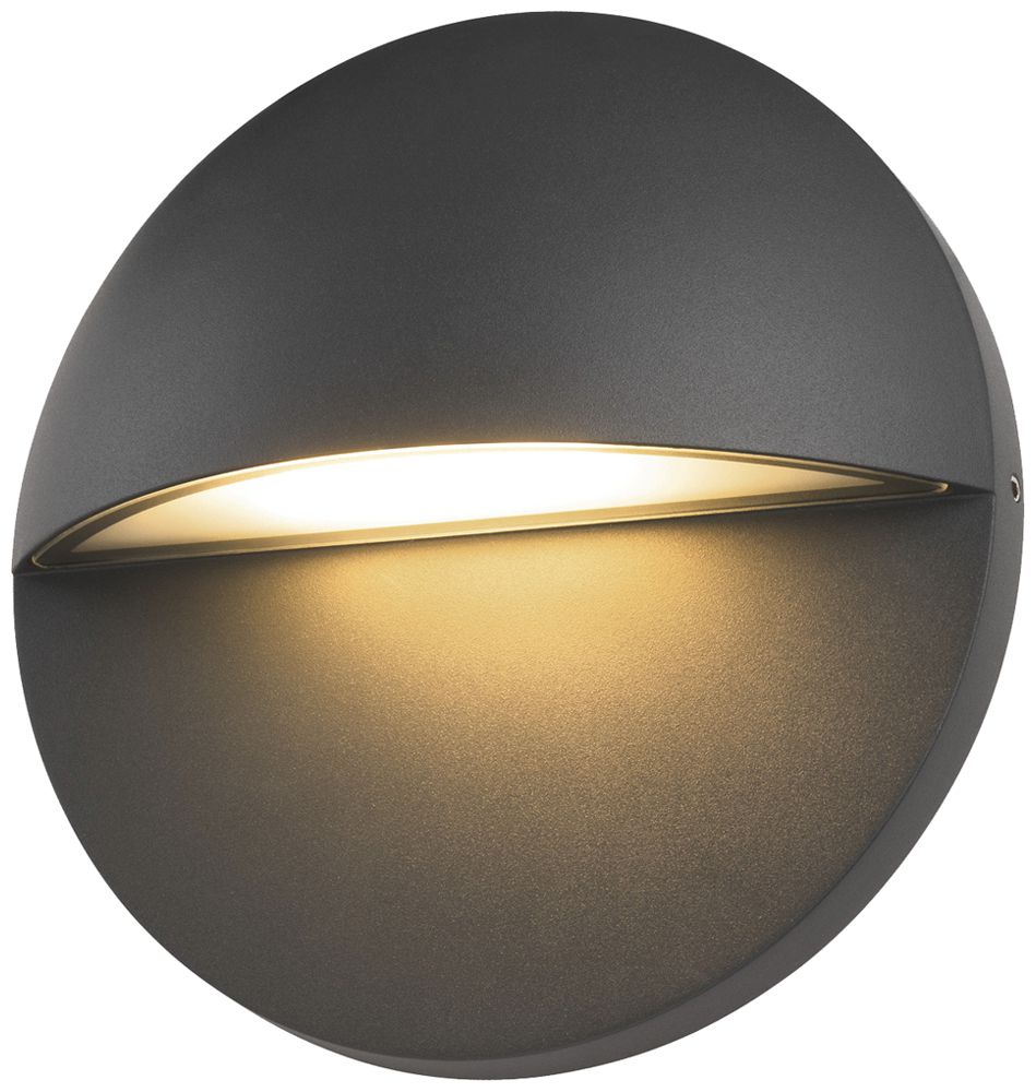 LED-Wandleuchte SLV LID II 15W 800lm 2700/3000K IP65 DIM Ø220mm anthrazit