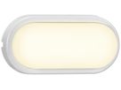 LED-Decken-/Wandleuc.Nordlux Cuba Energy Oval 6.3W 700lm 3000K IP54 205×100mm ws