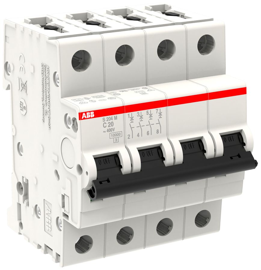 Leitungsschutzschalter ABB S204M-C20 20A C 10kA