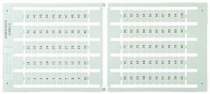 Bezeichnungsschildchen 6×12mm unbeschriftet, 5 Kart. zu 100