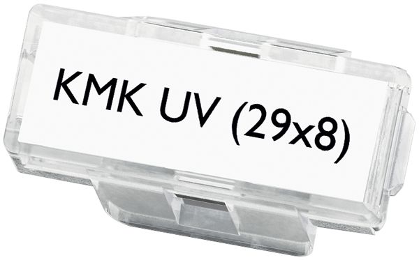 Segnacavo PX KMK UV Ø6mm 29×8mm trasparente