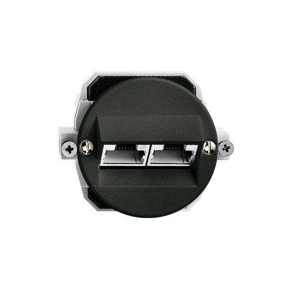 Einsatz zu UP-Anschlussdose 2×RJ45/s 8P getr.sz ITplus P 43mm