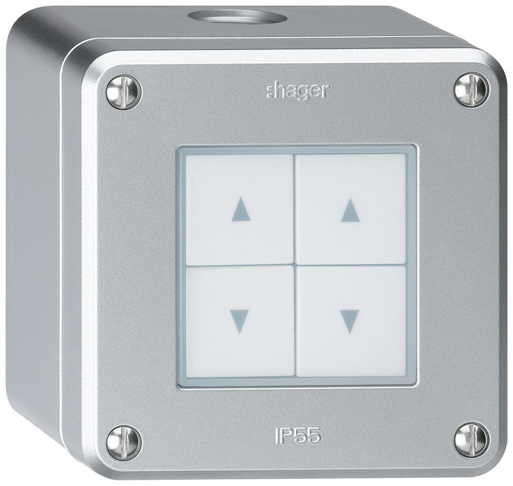 AP-Storentaster robusto IP55 aluminium mit 4 Funktionstasten