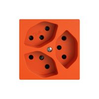 Steckdose EDIZIO.liv SNAPFIX® 3×T13 or