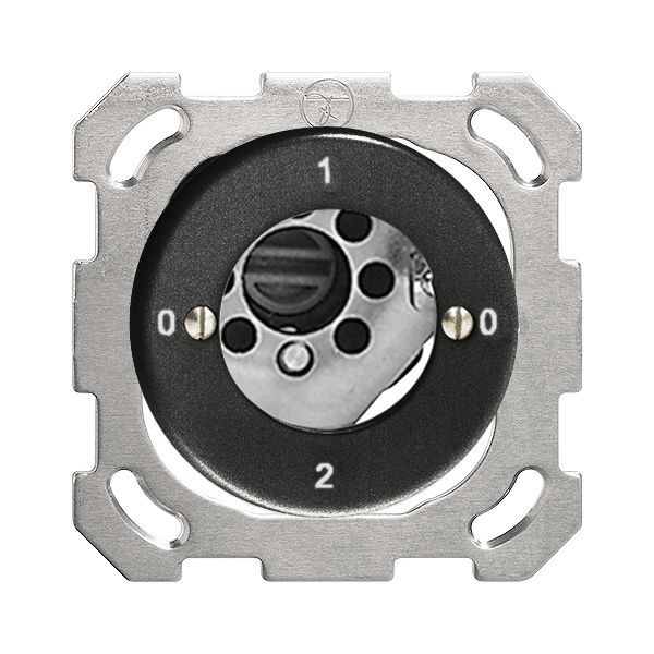 Interruttore rot. INC FH 2/1P nero per serrat.di sic. senza cilind