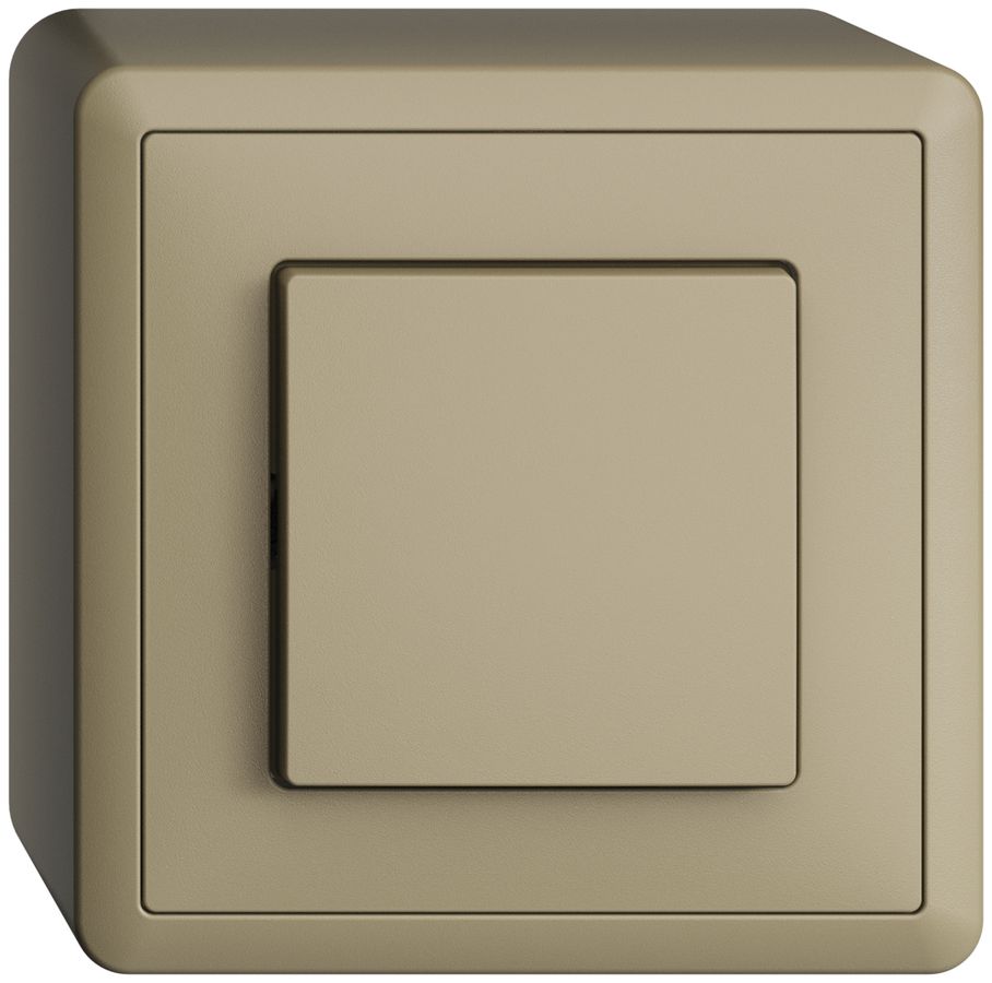 AP-Druckschalter EDIZIOdue 3/1L sand