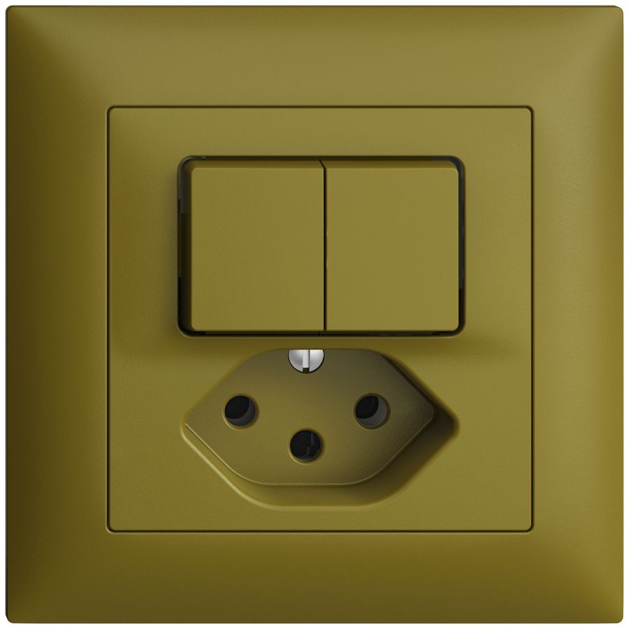 UP-Kombination 2×A-R/1P+T13 EDIZIOdue olive