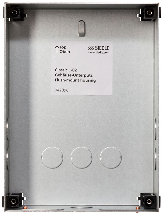 EB-Gehäuse Siedle Classic 1× 154×204×65mm silber