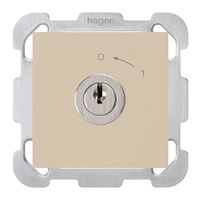 UP-Schwenktaster 0<-1/1L beige kallysto mit Schloss Kaba 8