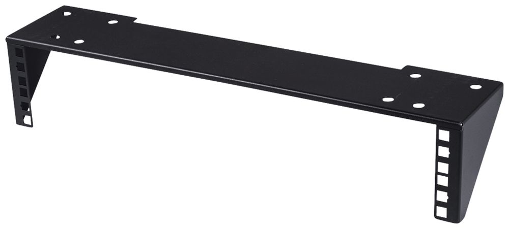 Halterung 19" VALUE 2HE 500×100mm max. 25kg Stahl schwarz