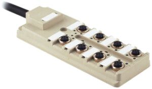 Verteiler Weidmüller SAI-8-F NPN-PNP Fixkabelversion 8 Buchsen 5L M12 5m