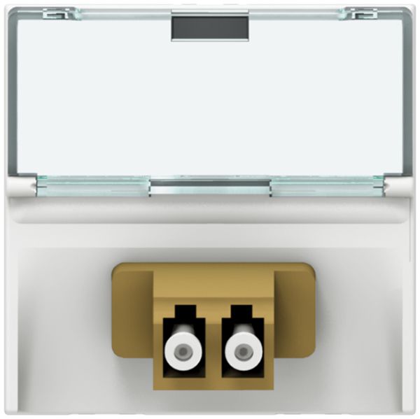 EB-Lichtwellensteckdose MOS 2×LC weiss 2 Module