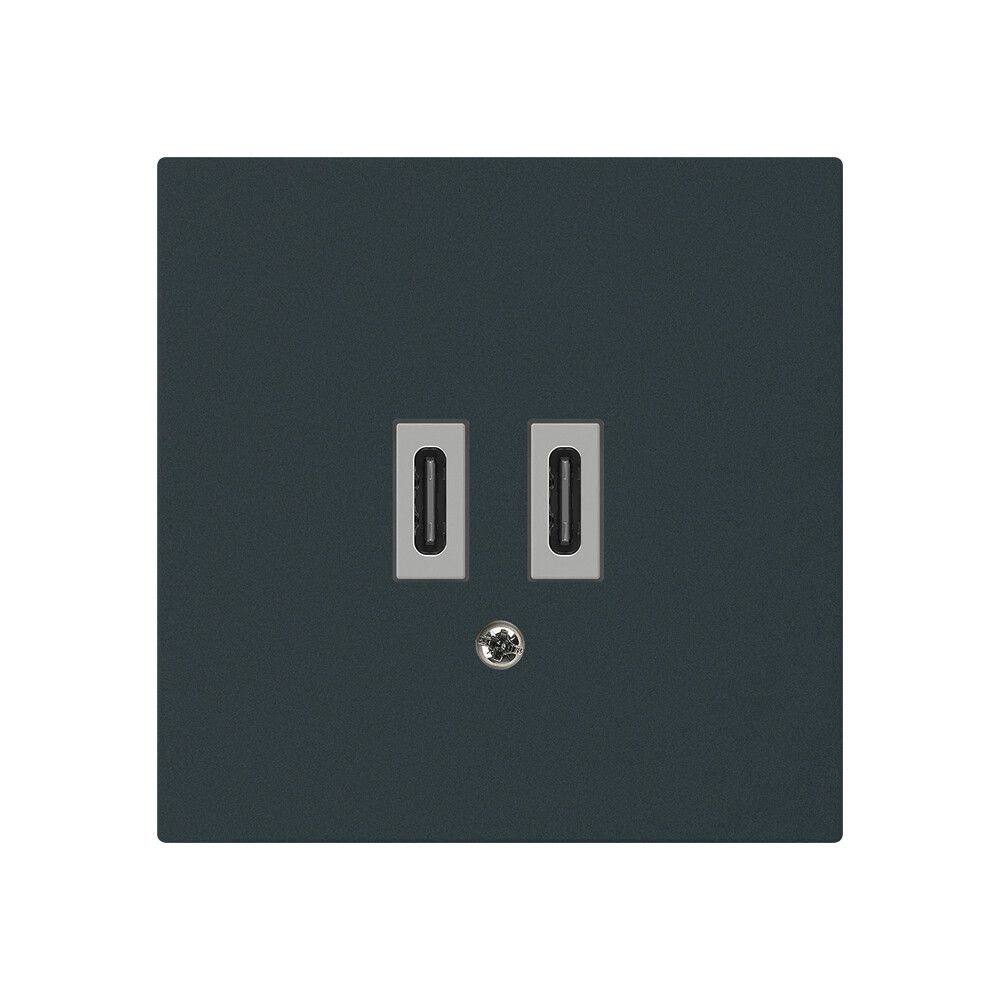 Prise de charge USB Hager kallysto C-C 20W 5V 60×60mm noir