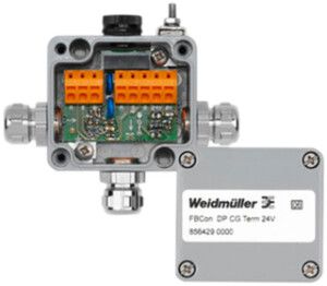 Standardverteiler Weidmüller Profibus FBCon DP CG 24V mit Busabschluss IP66