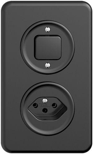 UP-Kombination STANDARDdue 3/1L+1×T13 schwarz