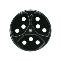 Frontscheibe basico 3×Typ 13/1 schwarz mit Kinderschutz