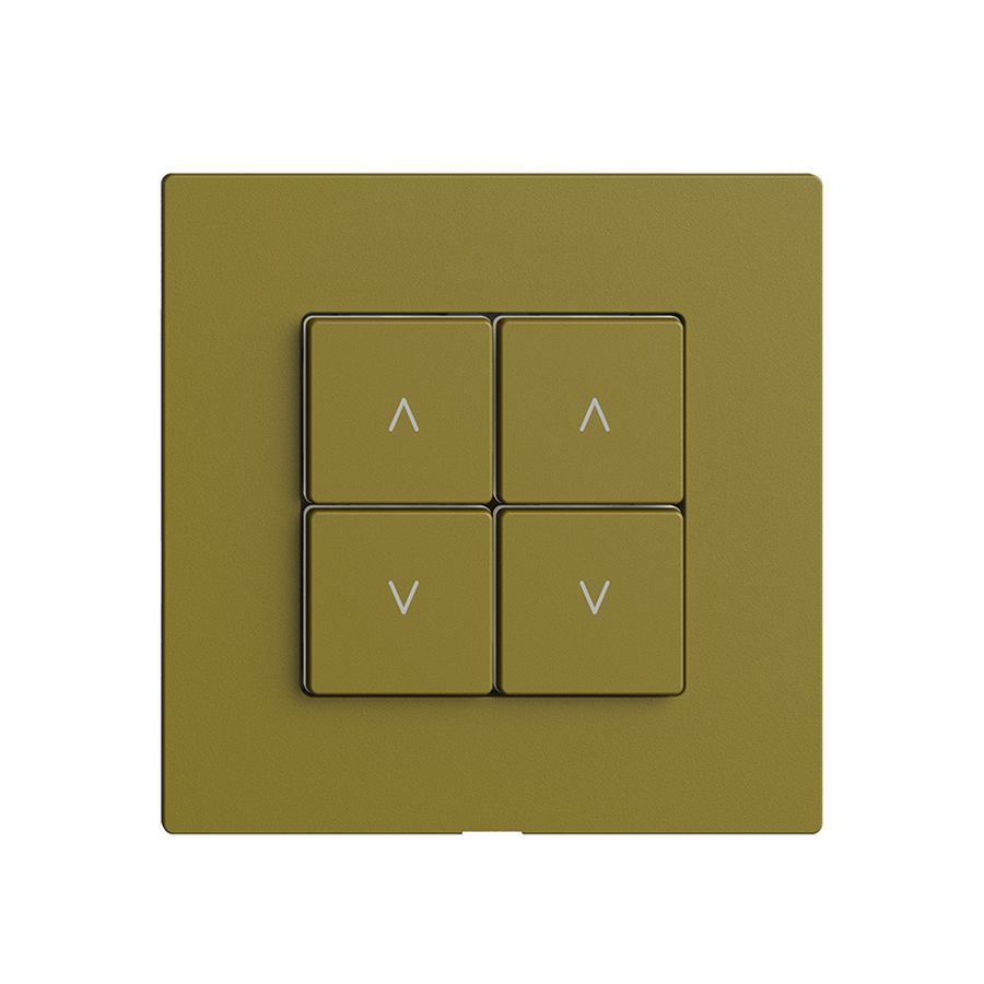 Abdeckset zu Storenschalter 2K/4T Edue Wiser olive