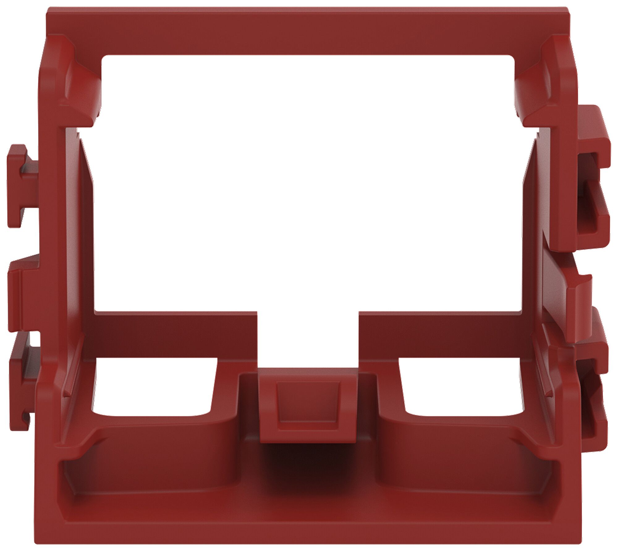 Befestigungsadapter WAGO 221 ohne Zugentlastung 10L×4mm² Schraube rot