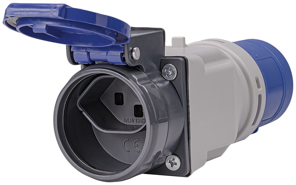 Adattatore Steffen STEKO MOUNT CEE16/3-T23 250VAC IP55 blu