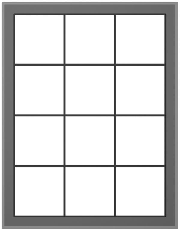 Abdeckrahmen SIDUS 4×3 Glas-grau